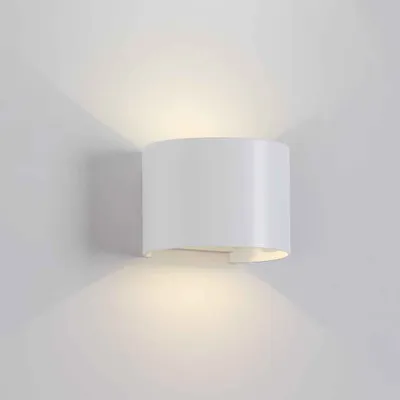 Produktbild von LED Wandleuchte Wandlampe weiß rund 6W 780lm 3000K Warmweiß Indoor/Outdoor