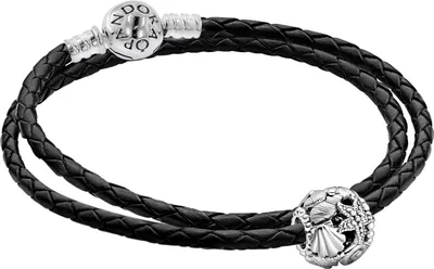 Pandora 51522 Damen-Lederarmband Set mit Charm Seestern, Muscheln und Herzen 1