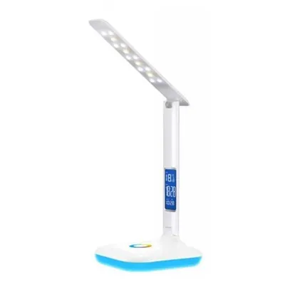 Image de Lampe de bureau LED multifonctionnelle Maxcom TimeGlow 7W blanche