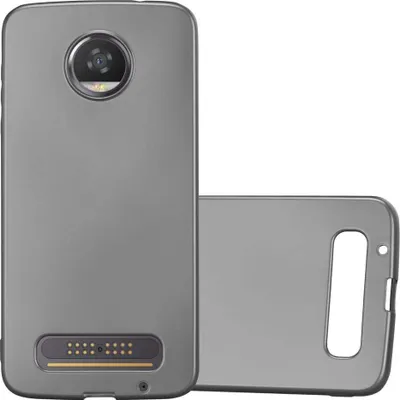 Produktbild von Cadorabo Schutzhülle für Motorola MOTO Z2 Hülle in Grau Handyhülle TPU Silikon Etui Cover Case