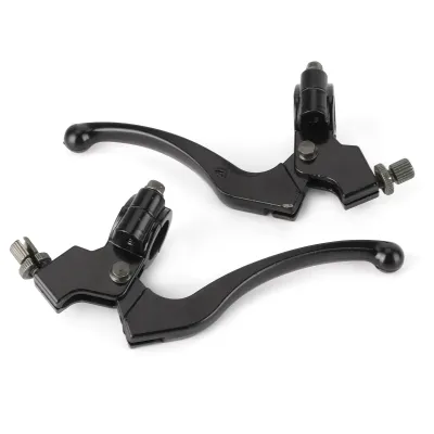 Immagine prodotto di Leva frizione moto, leva freno a tamburo, leva freno 22 mm, leva frizione corta, freno a manubrio moto, accessorio moto