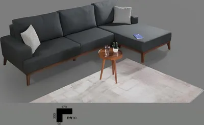 Zdjęcie produktu dla Narożnik w kształcie litery L tekstylne siedzisko salon meble tapicerowane narożnik sofa nowy