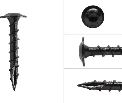 Obrázok produktu pre Skrutky s čiernou hlavou 6,0 x 40 mm Torx - balenie 100 kusov