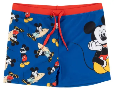 Produktbild von Disney Mickey Mouse Badehose für Jungen - Kinder Schwimmhose Badekleidung Hose Blau 110-116