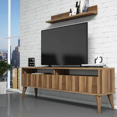 Immagine prodotto di Skye Decor, Best - Walnut, mobile TV, noce, 100% pannelli truciolari rivestiti in melamina, 150 x 30 x 50 cm