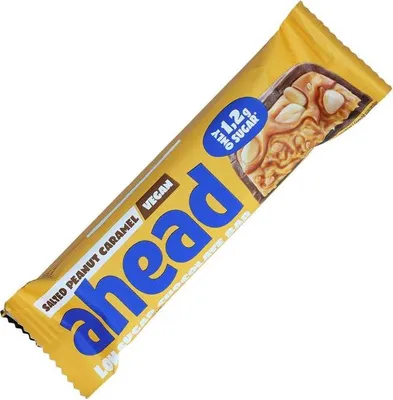 Produktbild von ahead Low Sugar Chocolate Bar Salted Peanut Caramel 35g