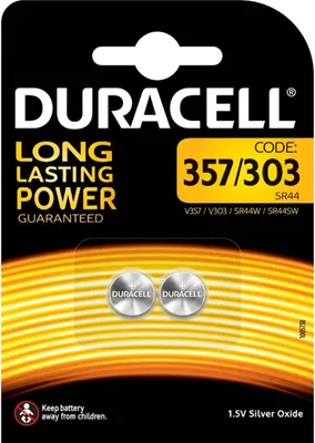 Produktbild von Duracell 2 SR44 1.5V, Silberoxid, Button/coin, 1.5 V