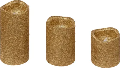 Produktbild von LED-Kerzen in verschiedenen Größen, 3er-Set