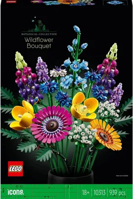 Produktbild von Lego Icons 10313 Wildblumenstrauß-Set 16 Stängel 47 cm Dekoration Klocki LEGO