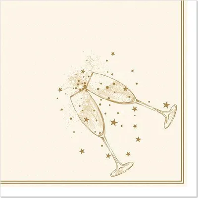 Image de PAPSTAR 88635 PAPSTAR Servietten Festivity gold 50 St.