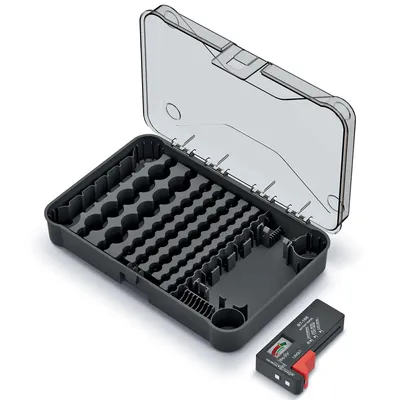 Produktbild von Pojemnik na baterie z testerem BATTERY BOX 29,5x19,5x7,0cm