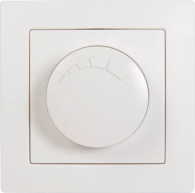 Produktbild von Dimmer für ohmsche Lasten McPower "Flair", 250V/300W, UP, Memory-Funktion, weiß, matt