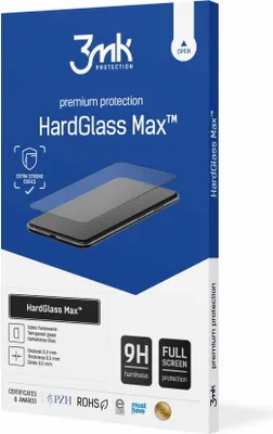 Immagine prodotto di protezione dello schermo 3mk vetro temperato 3mk HardGlass Max Apple iPhone 13 / 13 Pro, cornice nera