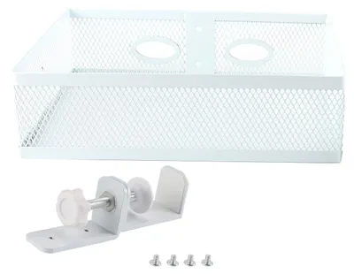 Schubladen-Organizer, 360° drehbar, unter Schreibtisch, Weiß
