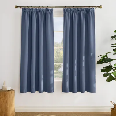 Produktbild von Verdunkelnde Vorhänge mit Kräuselband 2er Set H 175 x B 140 cm