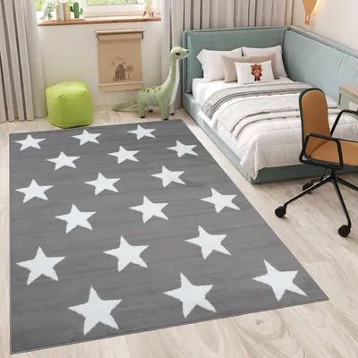 Obrázok produktu pre Tapiso koberec LUXURY Geometric Grey Detská izba ÖKOTEX 200 x 300 cm
