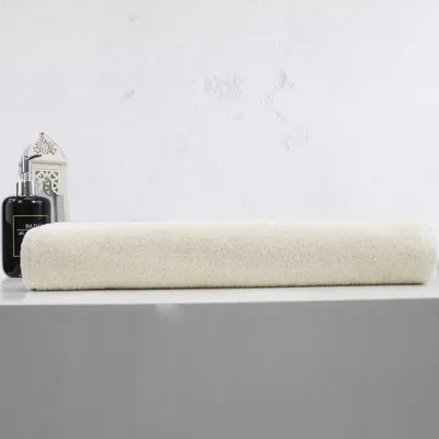 Produktbild von Badetuch/Strandtuch 100 x 180 cm, gekämmte Baumwolle, 500 g/m² - Creme