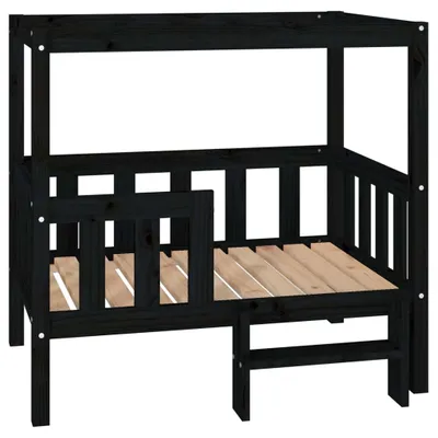 Zdjęcie produktu dla vidaXL Legowisko dla psa czarne 95,5x73,5x90 cm lite drewno sosnowe