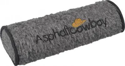 Produktbild von Nackenrolle mit Einstickung - Asphaltcowboy - Gr. ca. 42 x 16,5 x 9,5 cm - 30061 grau