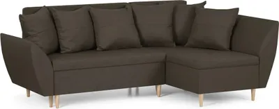 Produktbild von ALI Ecksofa mit Schlaffunktion - Dunkelbraun