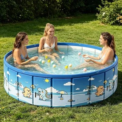 Produktbild von Faltbarer Pool für den Außenbereich mit Ablaufschlauch