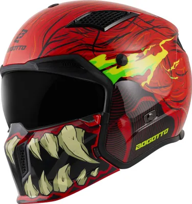 Produktbild von Bogotto Radic Bestia 22.06 Helm, rot/schwarz/gelb, M