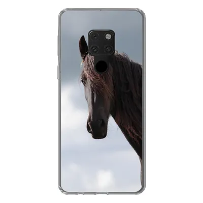 Produktbild von MuchoWow® Handyhülle Schutzhülle Hülle für Huawei P40 Lite Pferde - Himmel - Porträt Silikon Softcase Handy Hülle - Handy