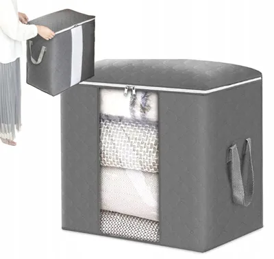 Immagine prodotto di Grande organizzatore di biancheria da letto, borsa per vestiti, coperta XL per armadio robusta