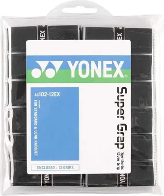 Image de Yonex Super Grap noir 12er Tennis - Grips, 196260121800000