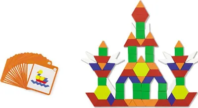 Produktbild von Magnetisches Holzpuzzle Viga Geometrische Formen 102tlg.