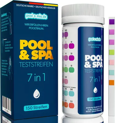 Produktbild von poolomio® 7in1 Teststreifen Pool