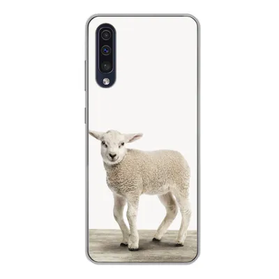 Produktbild von MuchoWow® Handyhülle Schutzhülle Hülle für Samsung Galaxy A50 Lamm - Schaf - Tiere - Kinder - Mädchen - Jungen Silikon Softcase Handy Hülle - Mobiltelefonhülle