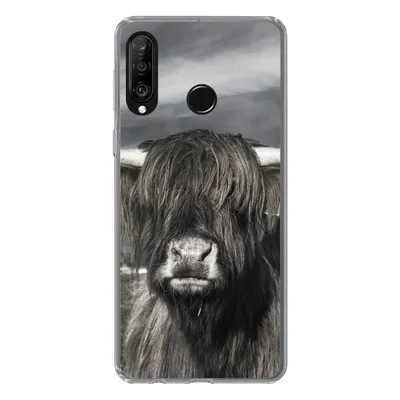 Produktbild von MuchoWow® Handyhülle Schutzhülle Hülle für Huawei P30 Lite Schottischer Highlander - Tiere - Hörner Silikon Softcase Handy Hülle - Handyhülle