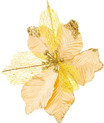 Produktbild von Künstliche Weihnachtssternblumen, Weihnachtsbaumkranz, DIY-Dekoration, Neujahrs-, Hochzeits- und Feiertagsdeko