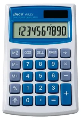 Immagine prodotto di calcolatrice tascabile ibico 082X, display LCD a 10 cifre