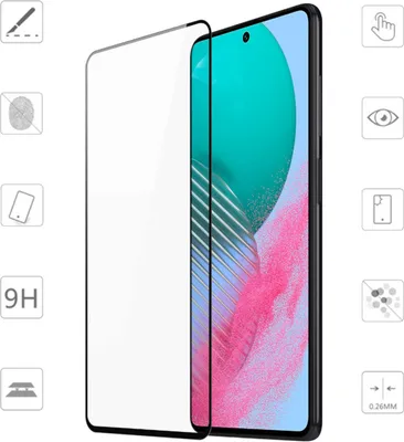 Produktbild von Für Samsung Galaxy M54 5G 3D Display Full LCD H9 Hart Glas Folie Panzer Seiten Schutz Neu