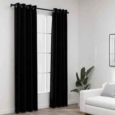 Zdjęcie produktu dla Zasłony zaciemniające z oczkami, 140 x 225 cm, zestaw 2 sztuk