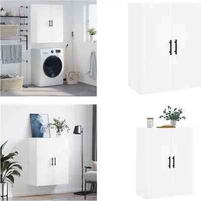 Produktbild von vidaXL Wandschrank Weiß 69,5x34x90 cm - Wandschrank - Wandschränke - Schrank - Lagerschrank