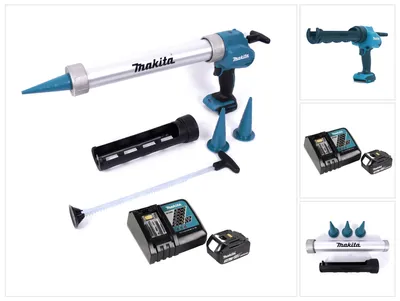 Produktbild von Makita DCG 180 RF1X Akku Kartuschenpistole 18 V 300 / 600 ml + 1x Akku 3,0 Ah + Ladegerät