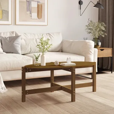 Produktbild von The Living Store Couchtisch Honigbraun 118x63x45 cm Massivholz Kiefer
