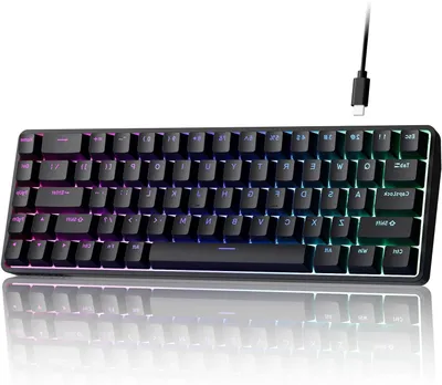 Immagine prodotto di Tastiera meccanica - Tastiera da gaming - Risposta rapida - Interruttori magnetici Hall-effect - 68 tasti - Nera