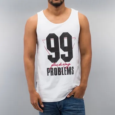 Obrázek produktu pro Pánské tílko Dangerous DNGRS 99 Problems Tank Top White - S