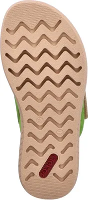 Produktbild von Rieker Damen Pantolette pflegeleicht Klettverschluss komfortabel leicht V1579, Größe:38 EU, Farbe:Grün