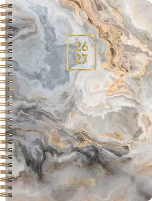 Produktbild von Schülerkalender Style 2026/2027 "Pastel Marble" | A5, Kunststoff