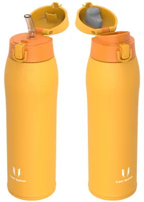 Obrázek produktu pro Nerezová ocelová láhev Sparrow, objem 950 ml – termoska – 2 víčka