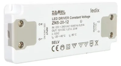 Produktbild von Schlankes LED-Netzteil 12V DC 20W ZNS-20-12 LDX10000138
