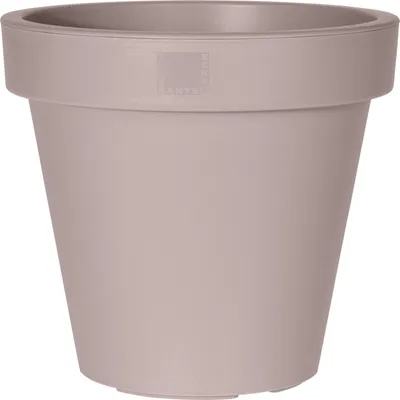 Produktbild von Kunststoff Pflanzkübel M mittelgroß - 38 cm/beige - Blumenkübel rund für Außen und Innen - Garten Pflanztopf Blumentopf Pflanzgefäß Übertopf