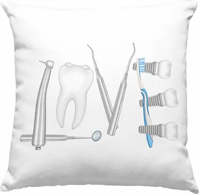Produktbild von Trendation - Zahntechniker Zahnmedizinische Fachangestellte Deko-Kissen mit Füllung 40x40 Geschenk Zahnarzt Lustig Praxis Geschenkidee Zahnarzthelferin Zahntechniker Zahnärztin - Love (Grau)