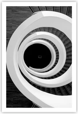 Produktbild von Poster - Poster ohne Rahmen - Stück Modern Treppe - 61x91,5 cm - Wand Bild - Wanddeko - Wandbilder - Kunstposter - Wandposter - Bilder - Kunstdruck - Wanddekoration - Wandbild - P2XPA61x91-4132