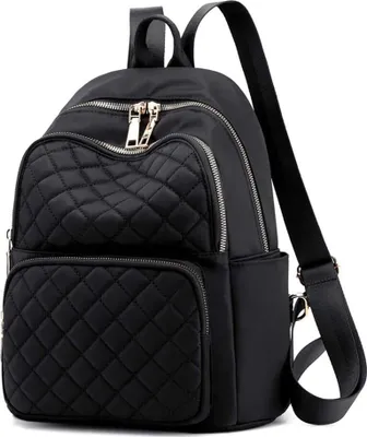Produktbild von Rucksack Damen Rucksäcke Schule Uni Reisen Freizeit Job Mit Laptopfach Anti Diebstahl Tasche Schultertasche (Schwarz)